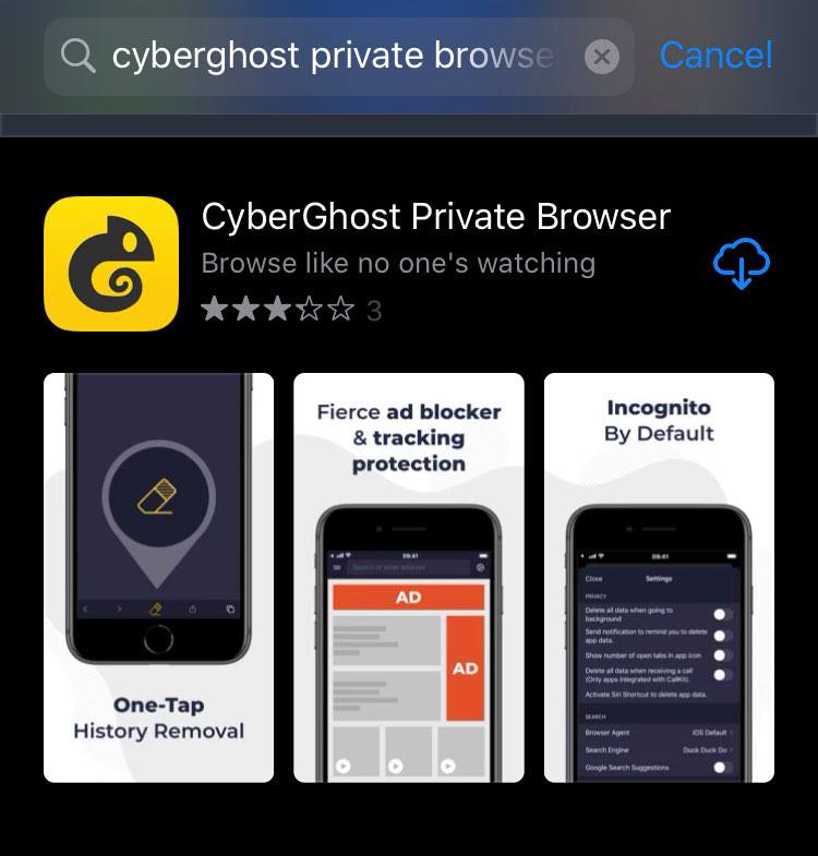 download cyberghost browser