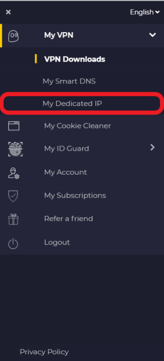 cyberghost dedicated ip